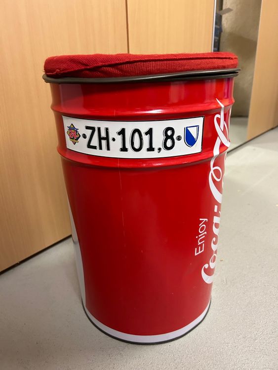 Coca Cola Aufbewahrungs und Sitzdose Kaufen auf Ricardo