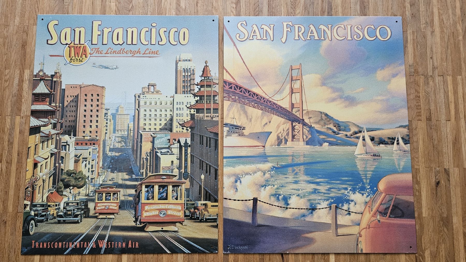 Schilder: Wandbild San Francisco Golden Gate Bridge Blechschild – Gebraucht aus Cham von _Chruesimuesi_