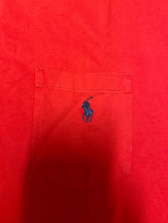 Vintage Rotes Polo Ralph Lauren T-Shirt, Grösse L - ! 2