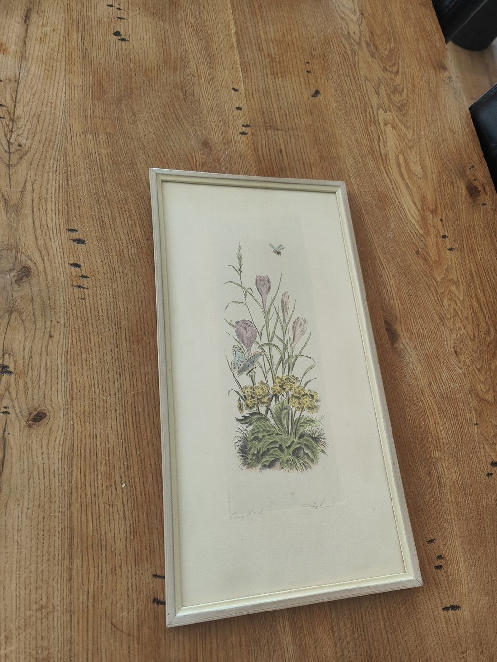 Dipinti: Originale Frühlings-Grafik im Rahmen. – Usato da Wetzikon ZH venduto da SparrowJack111