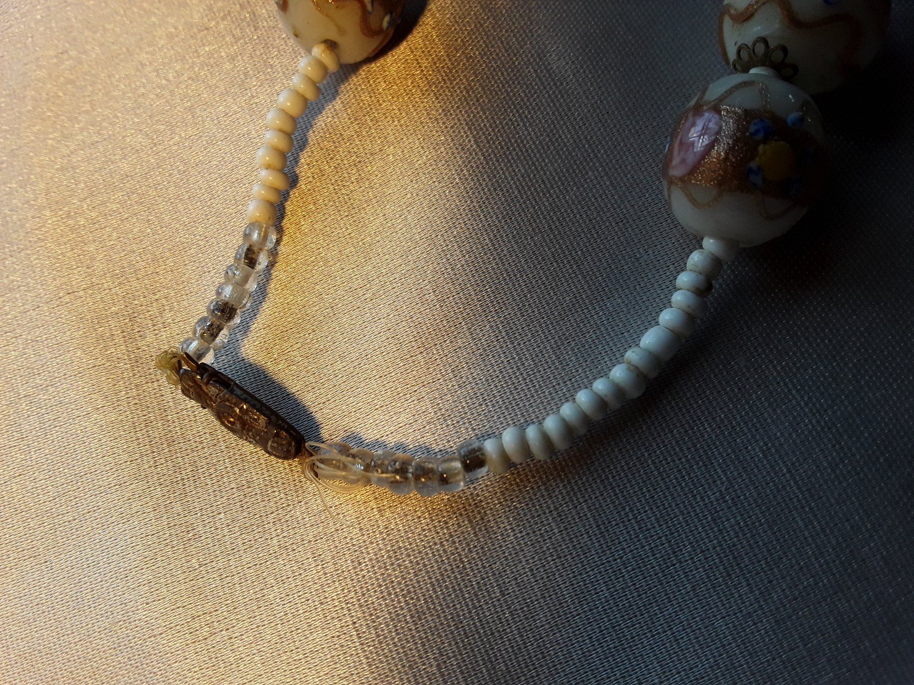 Murano Ketten: Antike Murano Handbemalte Glas Halskette Collier ca 1920 – Gebraucht aus Zürich von gutsan 7