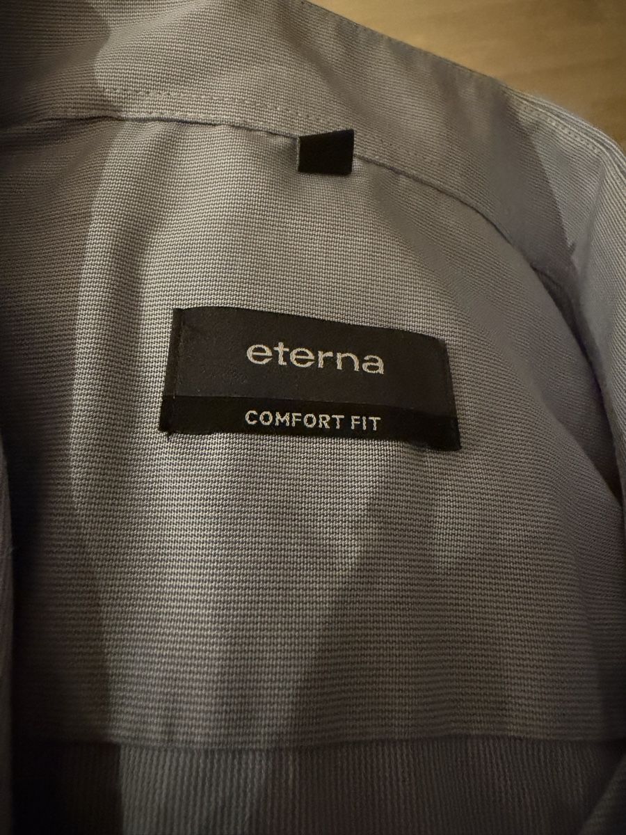 Eterna Camicie: Eterna Herren Hemd, Grösse 44, hellblau - Top Zustand! – Usato da Schindellegi venduto da netcrack13 2