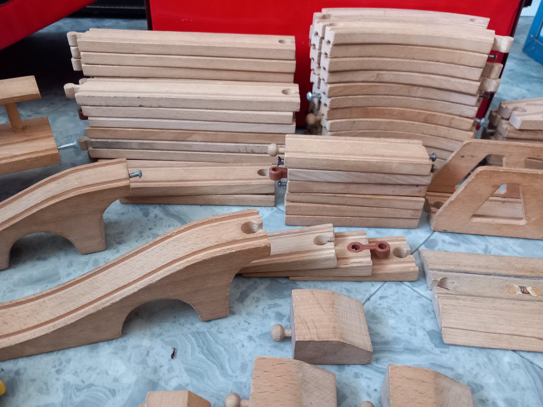 Giocattoli: vielteilige alte Holz-Eisenbahn – Usato da Lindau venduto da san_kg2j 3