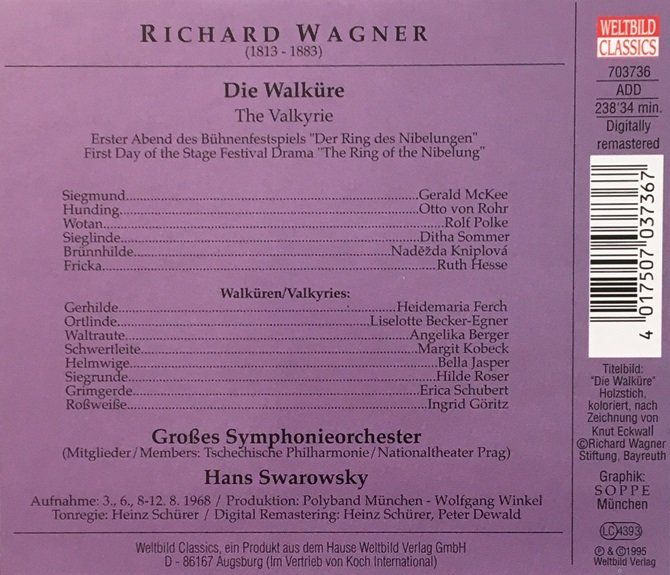 CDs: Wagner - Die Walküre (Swarowsky) – Gebraucht aus Grüningen von azulblanco 1