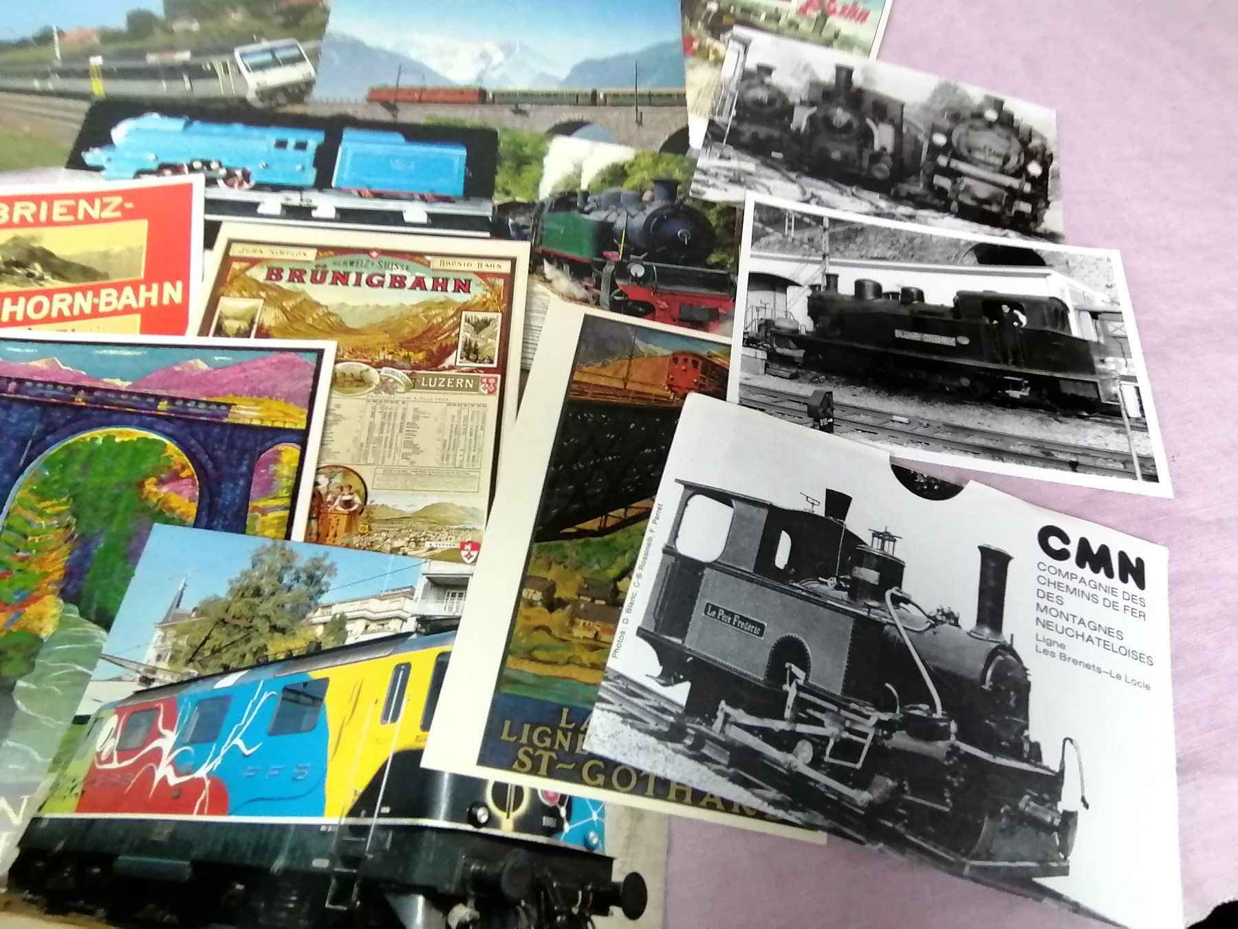 Cartoline postali: Eisenbahn Ansichtskarten / Fotos mit Begleittext – Nuovo (secondo la descrizione) da Köniz venduto da Brockenreich 4