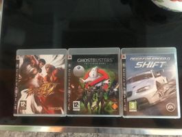 Street Fighter 4-Need for Speed-Ghostbusters PS3