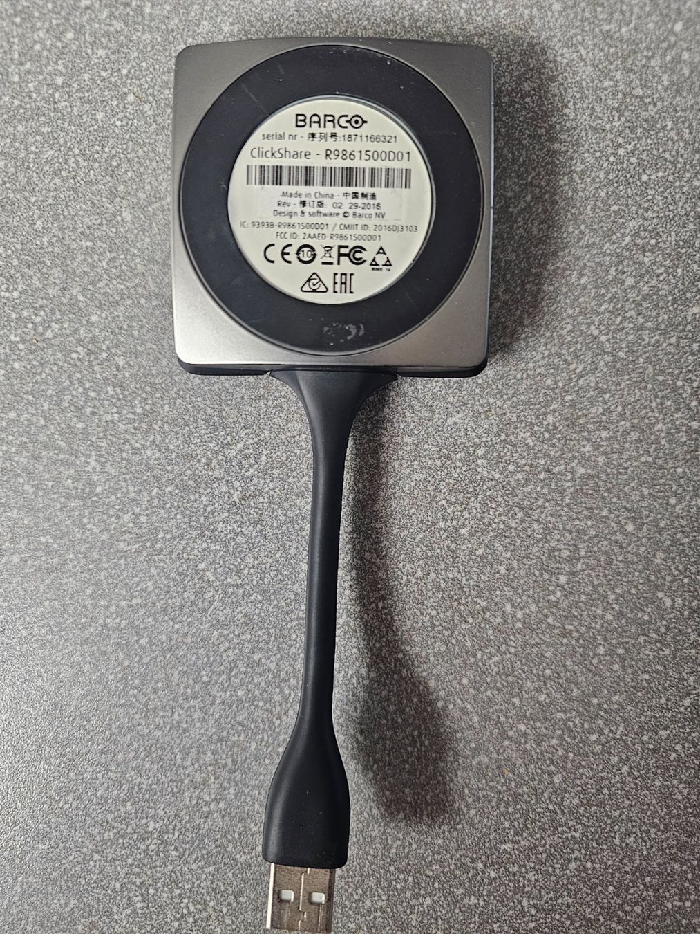Barco Adapter: Barco ClickShare Button USB-A – Gebraucht aus Adligenswil von xtfnut 1