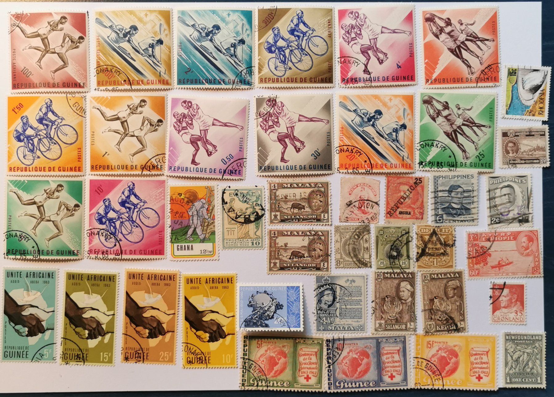 Alle Briefmarken: Div. Länder – Gebraucht aus Aadorf von Chnorli-Furz