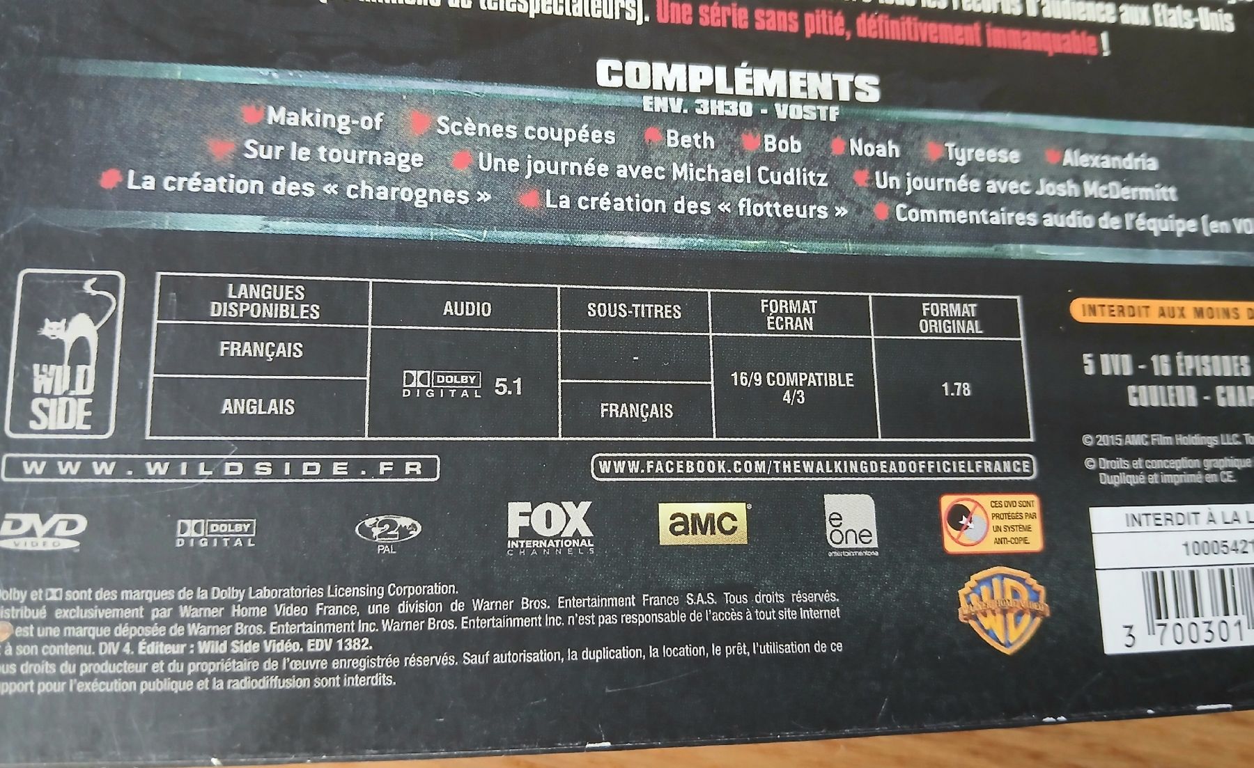 Tutti i DVDs: The Walking Dead - Saisons 2 à 5  – Usato da Sciernes-d'Albeuve venduto da Dojo004 3