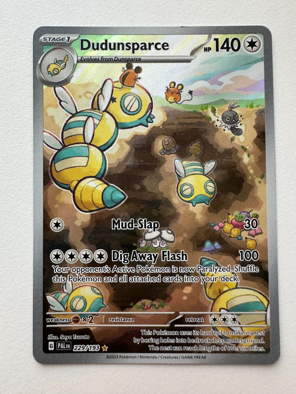 Pokémon Sammelbilder & Trading cards: Pokémon Karte Dudunsparce – Gebraucht aus Zug von Supervamp