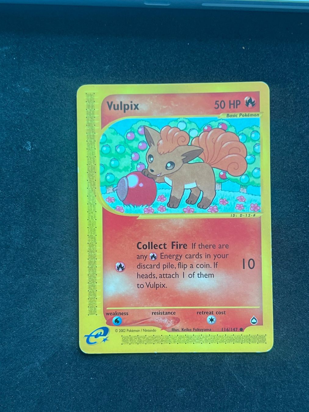Pokémon Sammelbilder & Trading cards: Vulpix aquapolis | #116 🇬🇧💧 – Gebraucht aus Schlieren von Barelysimple
