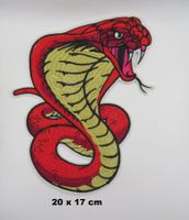COBRA - XXL Aufnäher - Aufbügler - Stickerei - 20x17cm