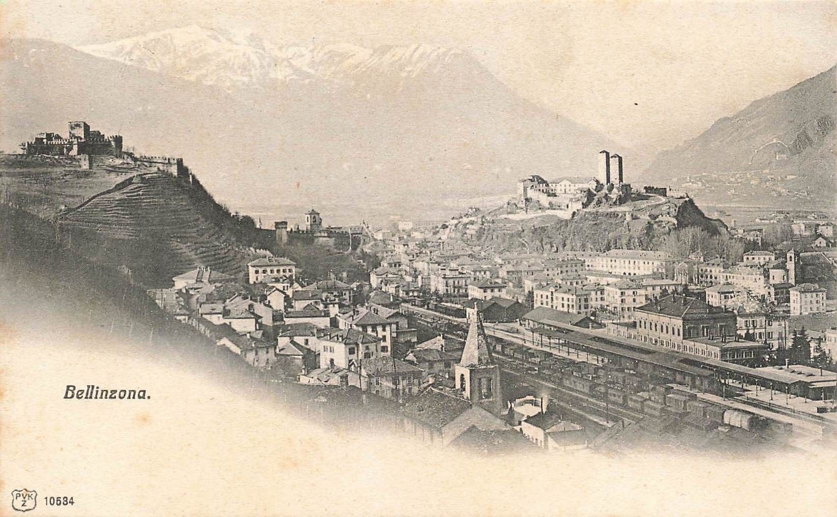 Cartoline postali: Bellinzona Bahnhof – Usato da Biasca venduto da Blenio71