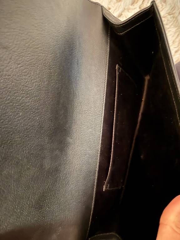 Borse da donna: YSL / Saint Laurent schwarze Leder-Clutch – Usato da Adligenswil venduto da TST04 3