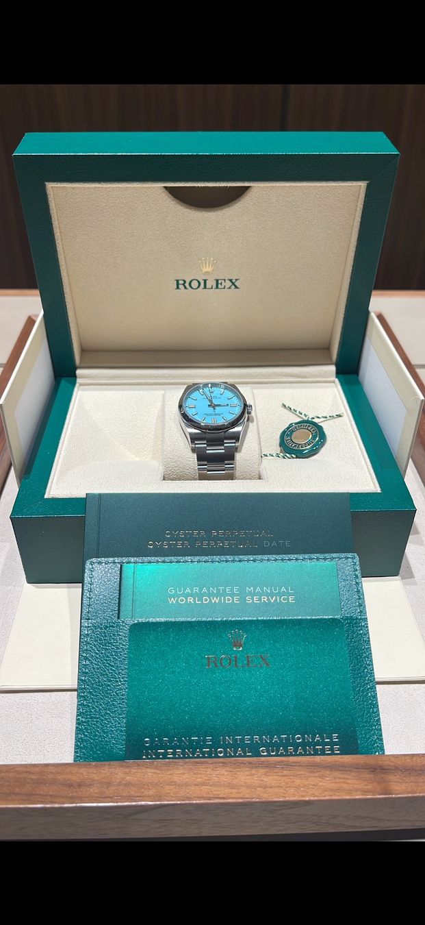 Rolex Orologi: Rolex OP 36 Tiffany Dial  Ungetragen – Nuovo e nell'imballaggio originale da Volketswil venduto da G14Carter 5