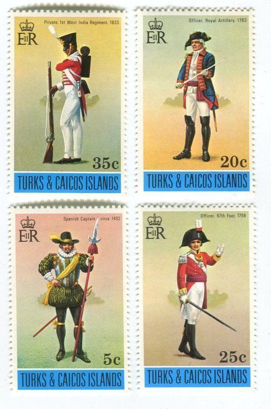 Alle Briefmarken: Briefmarken "Uniform". Turks- und Caicosinseln. – Neu und originalverpackt aus Basel von Butsch5