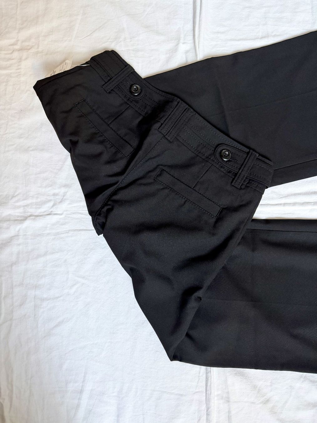 H&M Pantaloni: H&M Hose Gr. 36 - schwarz, weit, Umschlagsaum, NEU – Nuovo e nell'imballaggio originale da Basel venduto da Solaia28 3