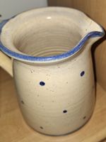 Krug Keramik blau Punkte guter Zustand
