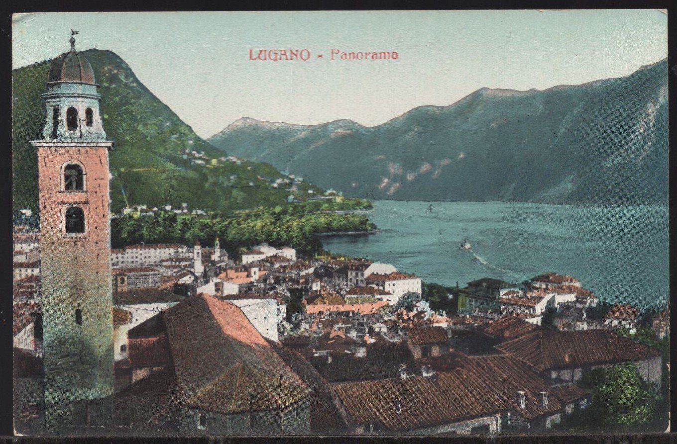 Ansichtskarten: Lugano - Panorama – Gebraucht aus Aarau von kufi44