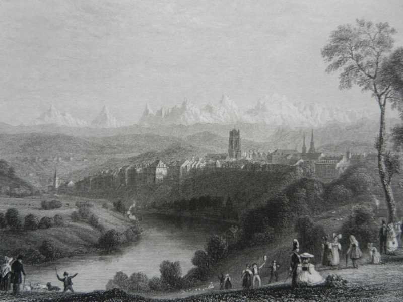 Stiche: Bern Stahlstich von Bartlett – Gebraucht aus Risch von Rischli15 1