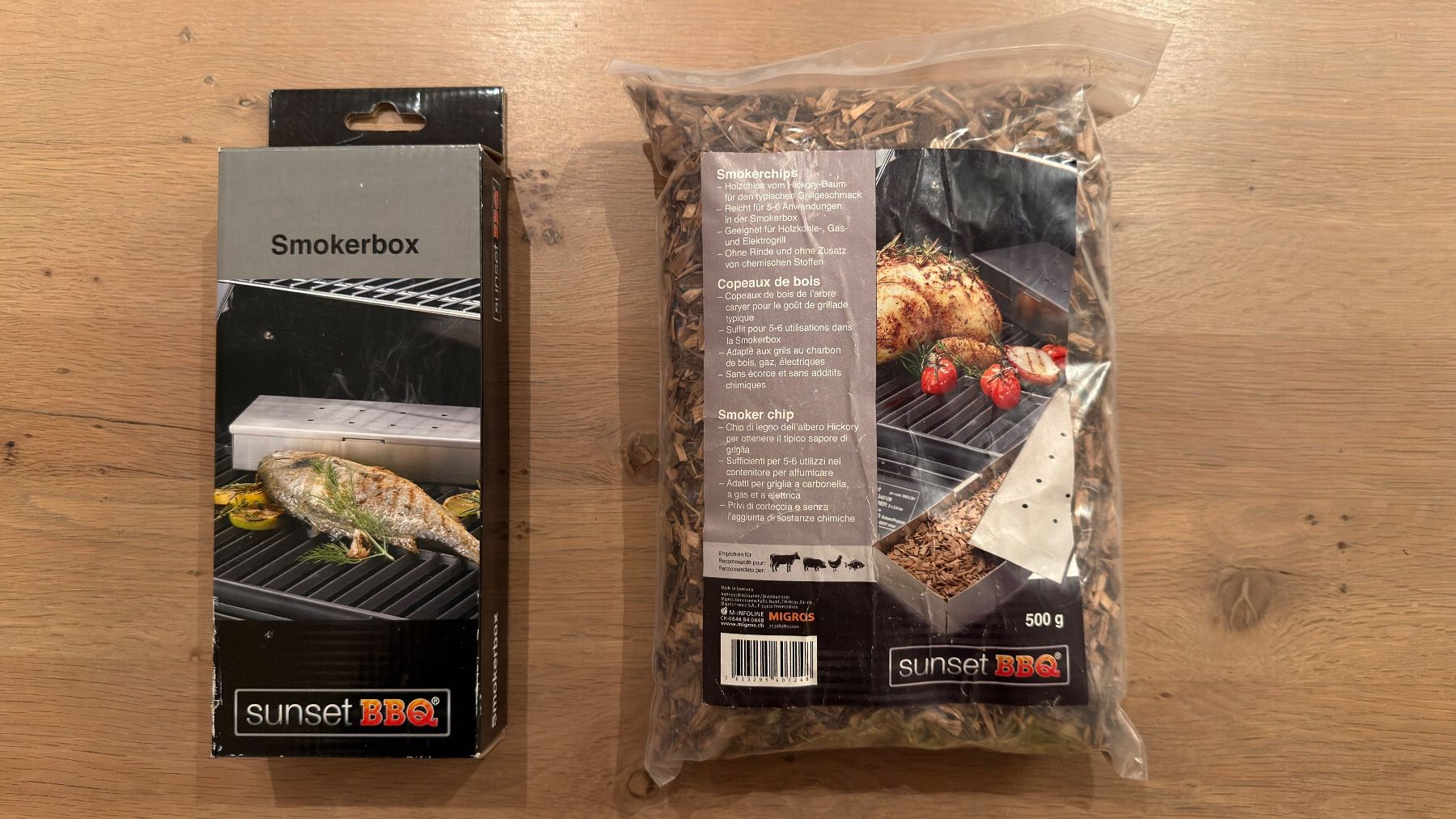 Grills: BBQ Räucherbox, plus 1 Sack Holzchips neuwertig – Neu und originalverpackt aus Meilen von ret_nd6r 1