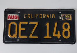 Autonummer California 1963