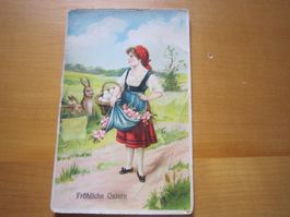 No 17 antike Postkarte frohliche Ostern 1912