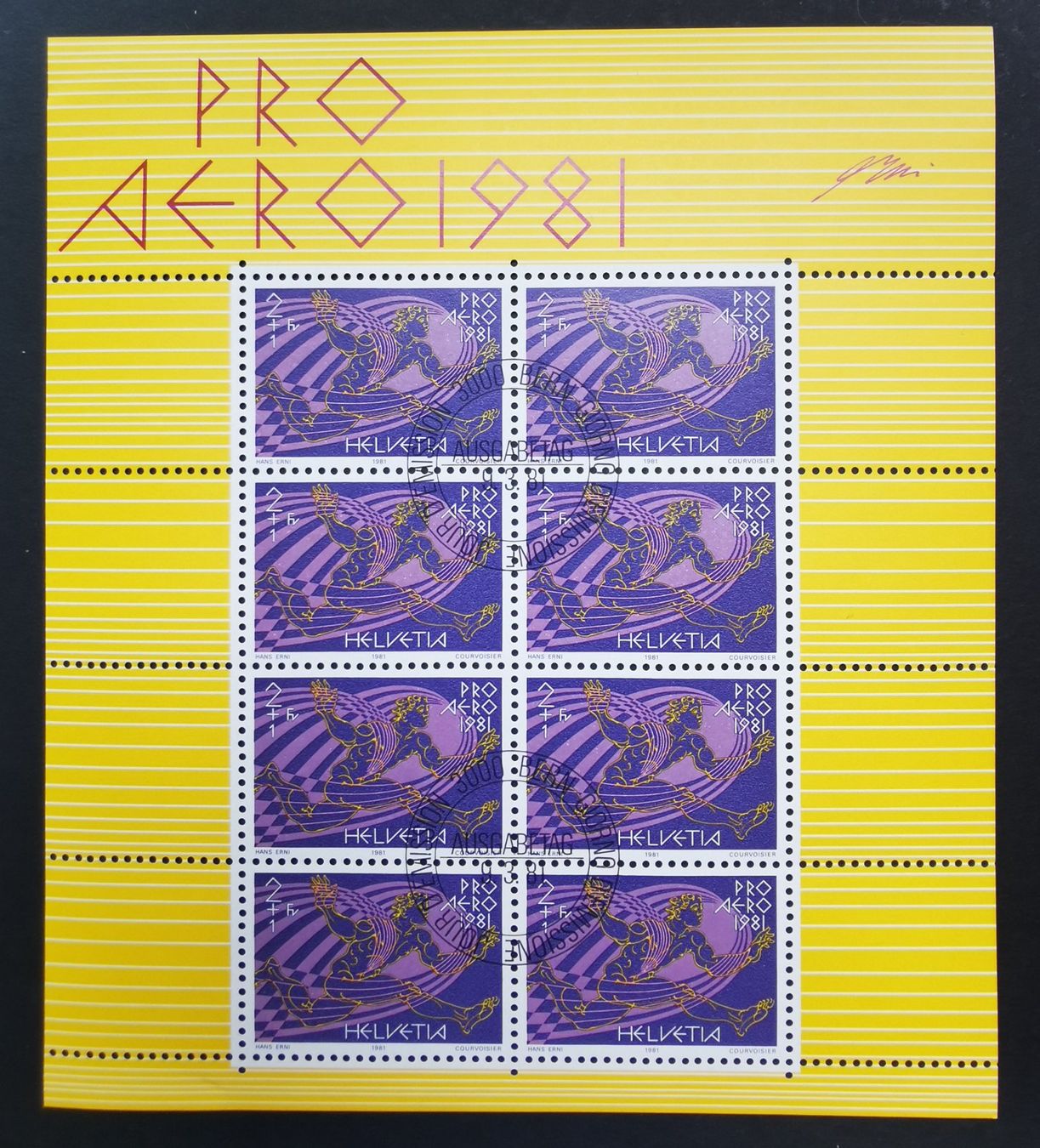 Tutti i francobolli: TR49 Bloc Timbre Suisse 1981 Oblitere – Usato da Cousset venduto da Patrick_Collections