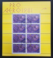 TR49 Bloc Timbre Suisse 1981 Oblitere