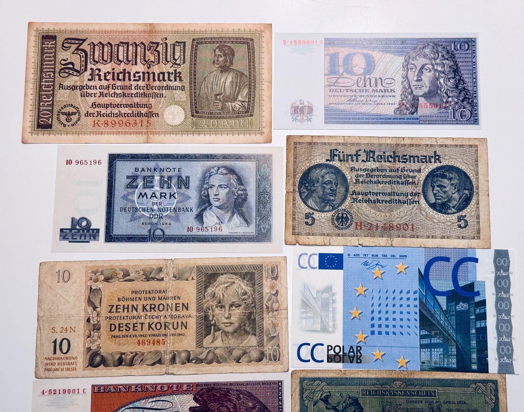 Billets de banque: **Banknoten Sammlung Deutsche Mark+Euro** – D'occasion à Langrickenbach par MeUs74 2