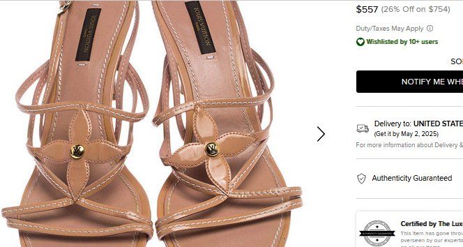 Louis Vuitton Damenschuhe: Sandalen / Sandales Louis Vuitton  .38,5 – Gebraucht aus Collonges von Auganien 7