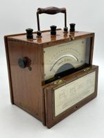 Hartmann & Braun Präcisions Wattmeter Holz Messgerät Vintage
