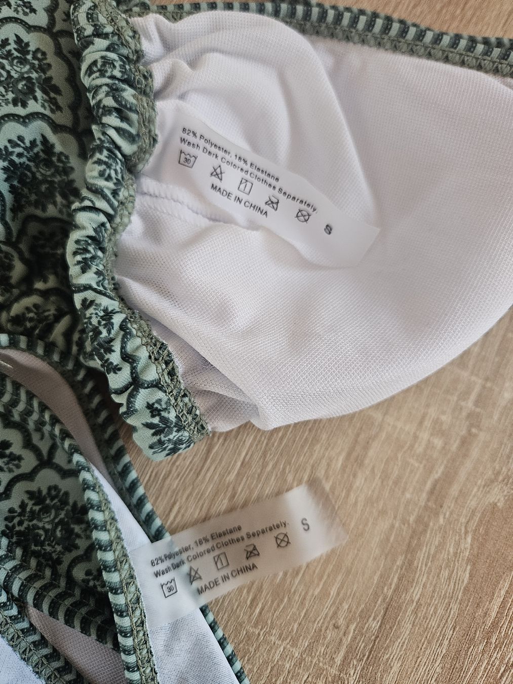 Shein Maillots de bain & Bikinis: Bikini von Shein grün mit Muster – Neuf (Voir description) à Ebikon par SecondChance_byM 2