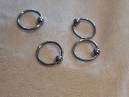 Piercing mit kugel 1.6mm