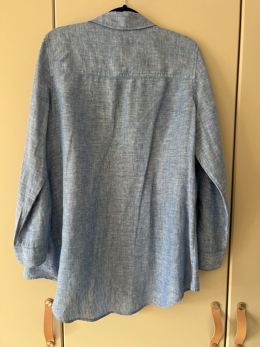 Blusen: Linen shirt blue  – Gebraucht aus Zollikon von jud_cmm9 1