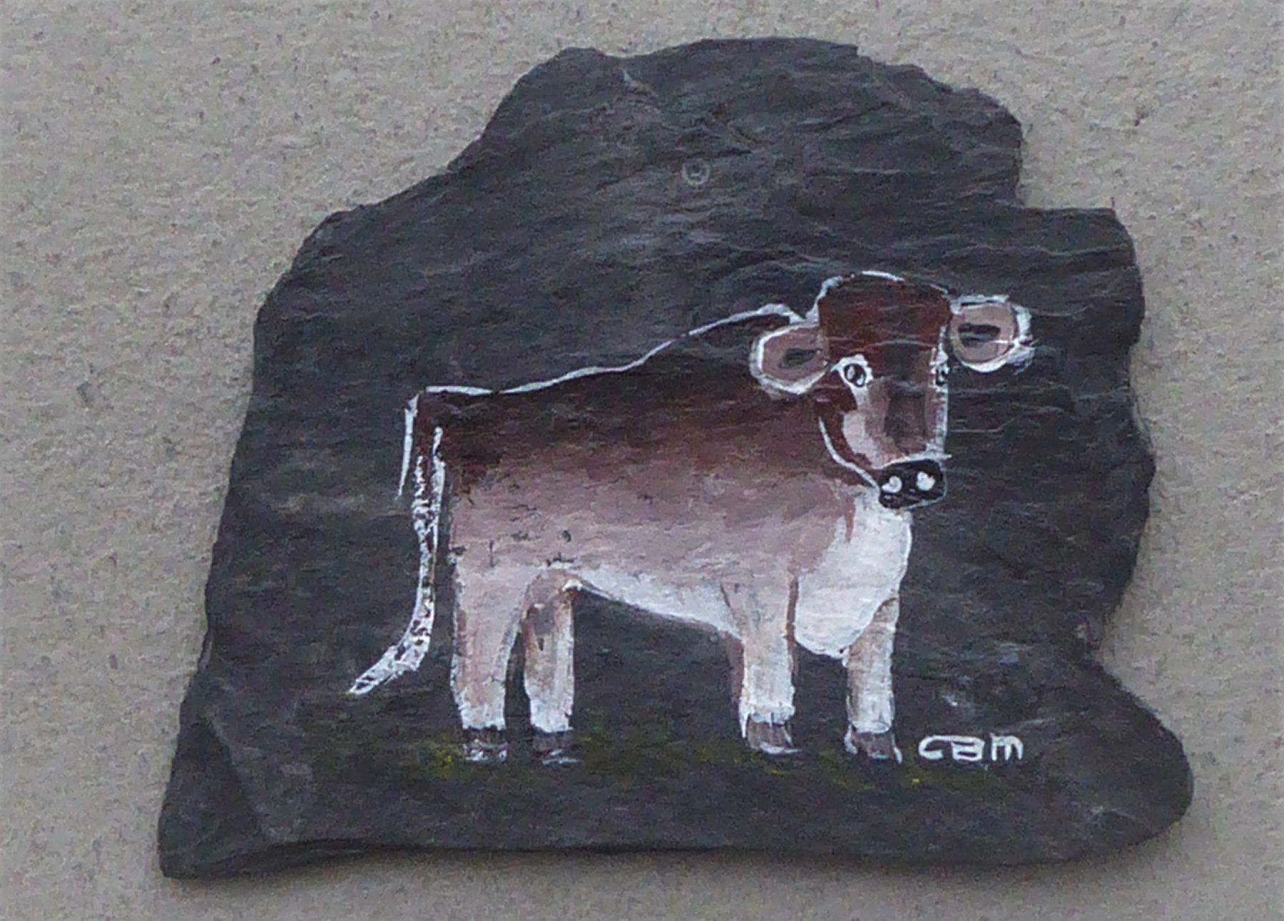 Foto & Immagini: Kuh auf Schiffertafel – Usato da Schaffhausen venduto da Rosenmund 1