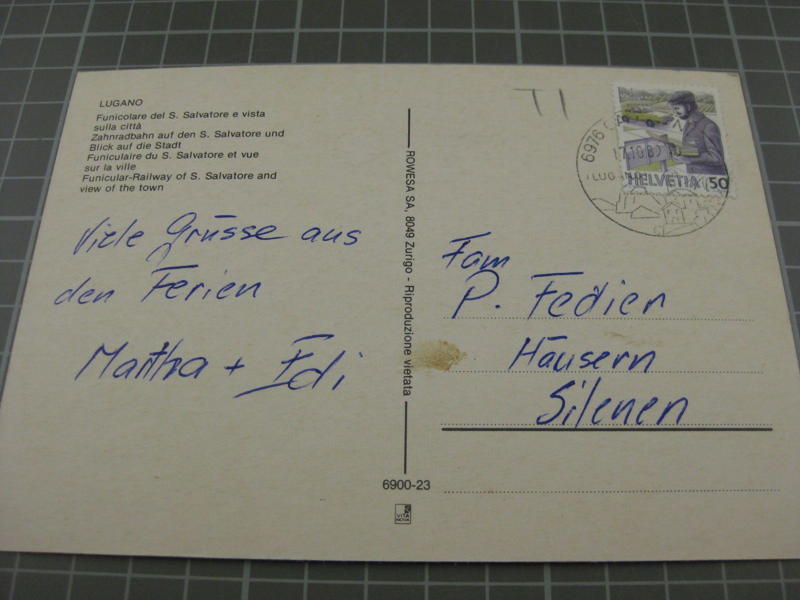 Cartoline postali: Standseilbahn Lugano S. Salvatore – Usato da Malters venduto da Marosko 1