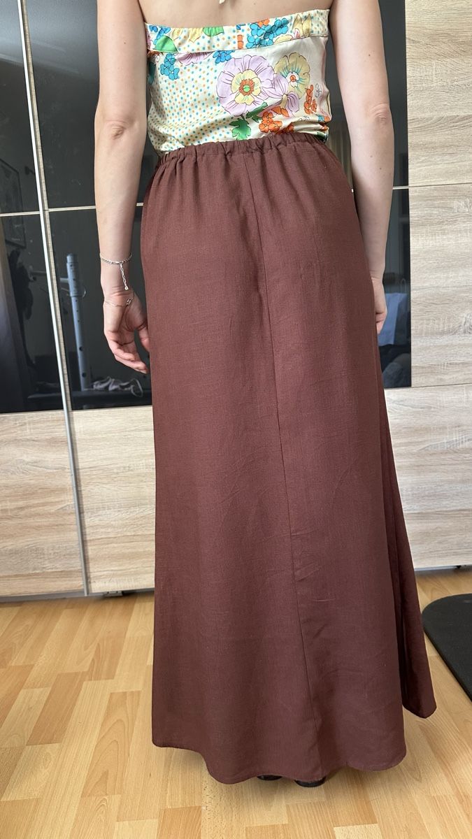 Gonne: Jupe longue marron taille XS viscose, lin – Nuovo (secondo la descrizione) da Vuippens venduto da ale_6gkb 2