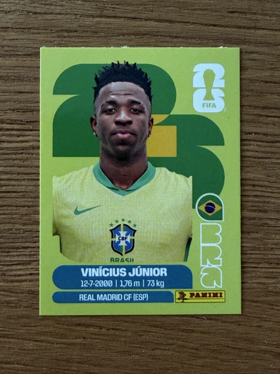 Panini Carte collezionabili: Panini WM 2026 Vinicius Junior BRA 14 – Nuovo (secondo la descrizione) da Reinach BL venduto da Pepe2412