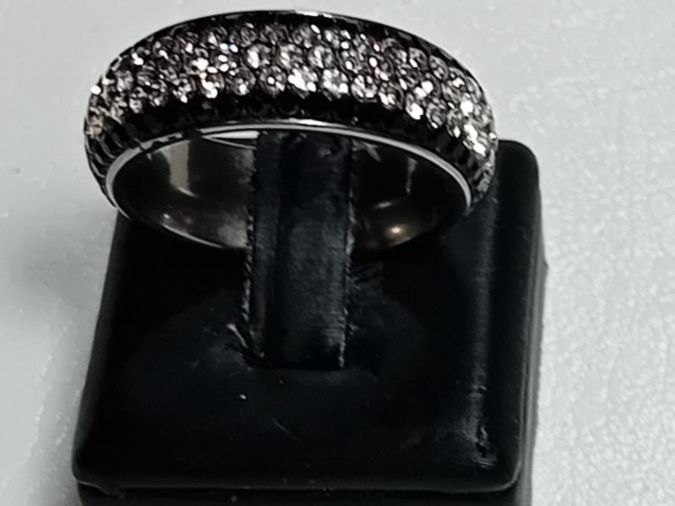 Anelli: ring edelsthal mit kristall,,,glanzig – Nuovo (secondo la descrizione) da Basel venduto da bij_5hqd