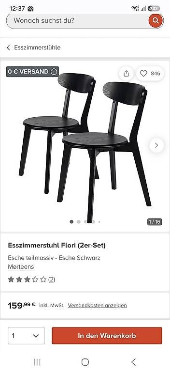 Stühle: Echtholz Stühle nordisch – Gebraucht aus Grosshöchstetten von kids04 3