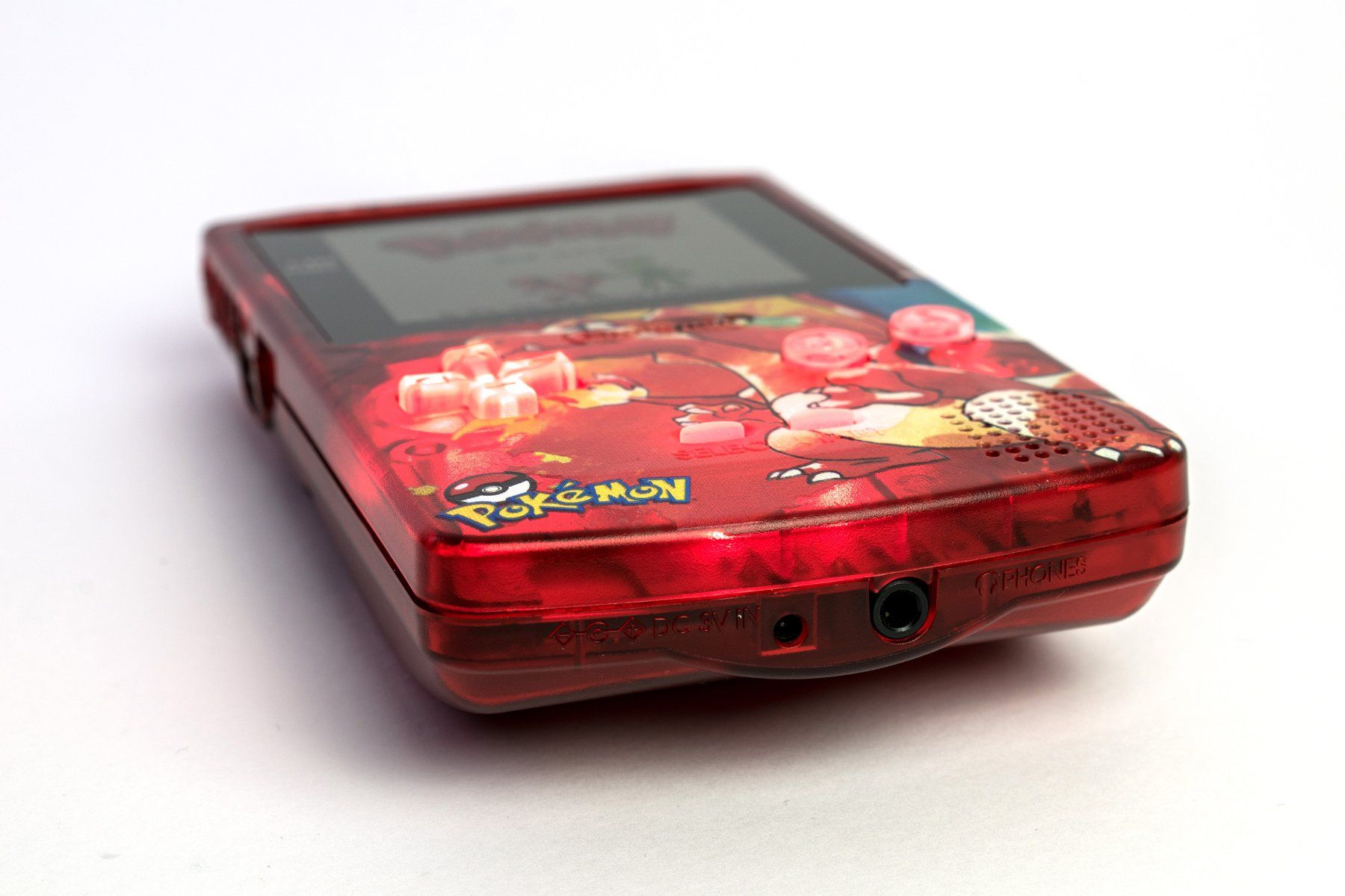 Nintendo Konsolen: GameBoy Color IPS Pokémon Charizard Edition with LED Buttons – Gebraucht aus Savosa von  3
