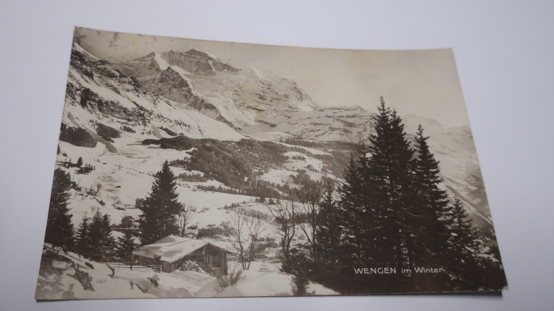 Ansichtskarten: Wengen im Winter – Defekt aus Cormoret von Pascalll2001 1