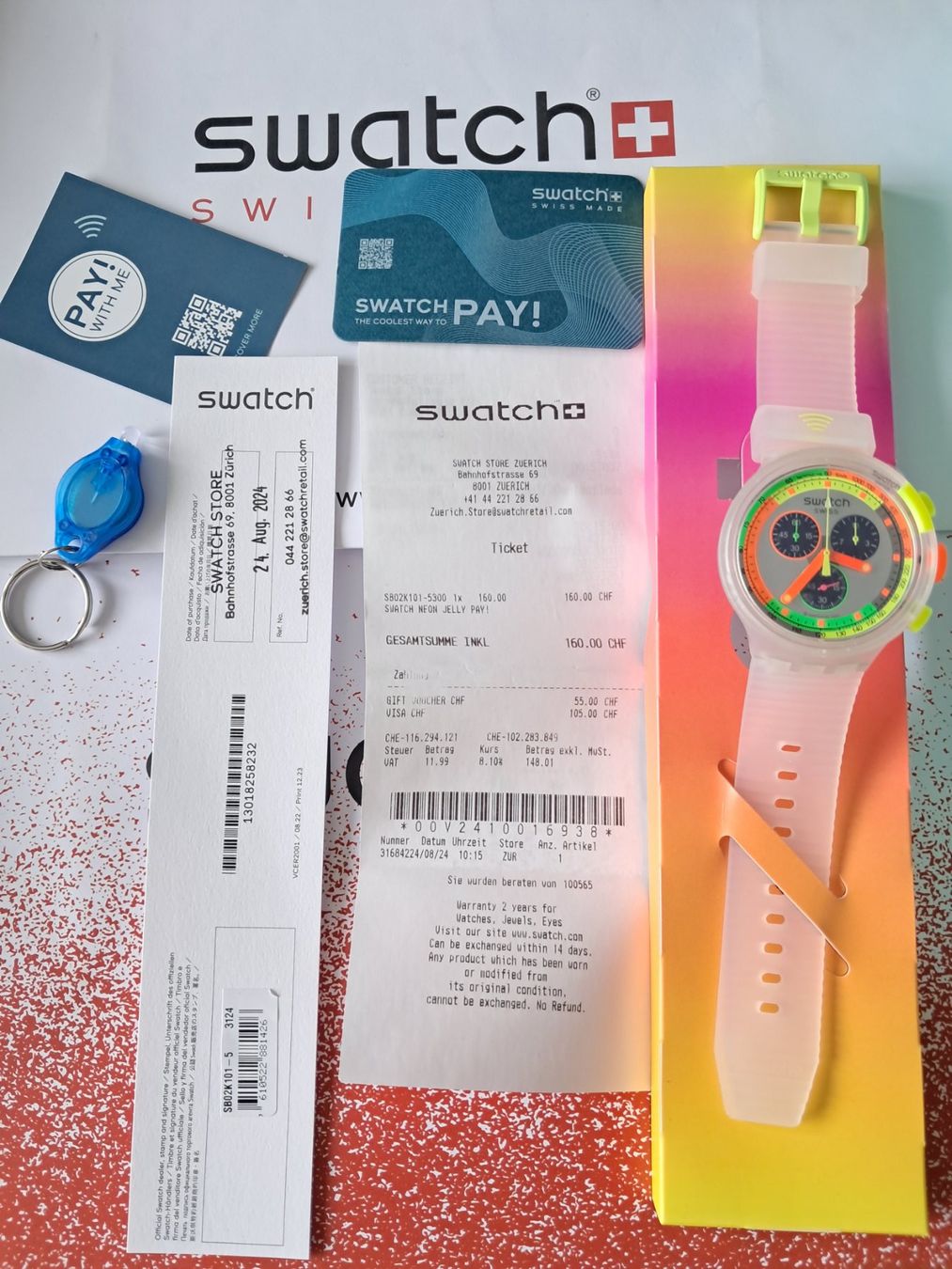 Swatch Orologi: Swatch Neon Jelly Pay! – Nuovo e nell'imballaggio originale da Niederhasli venduto da zvb_fgn2 9