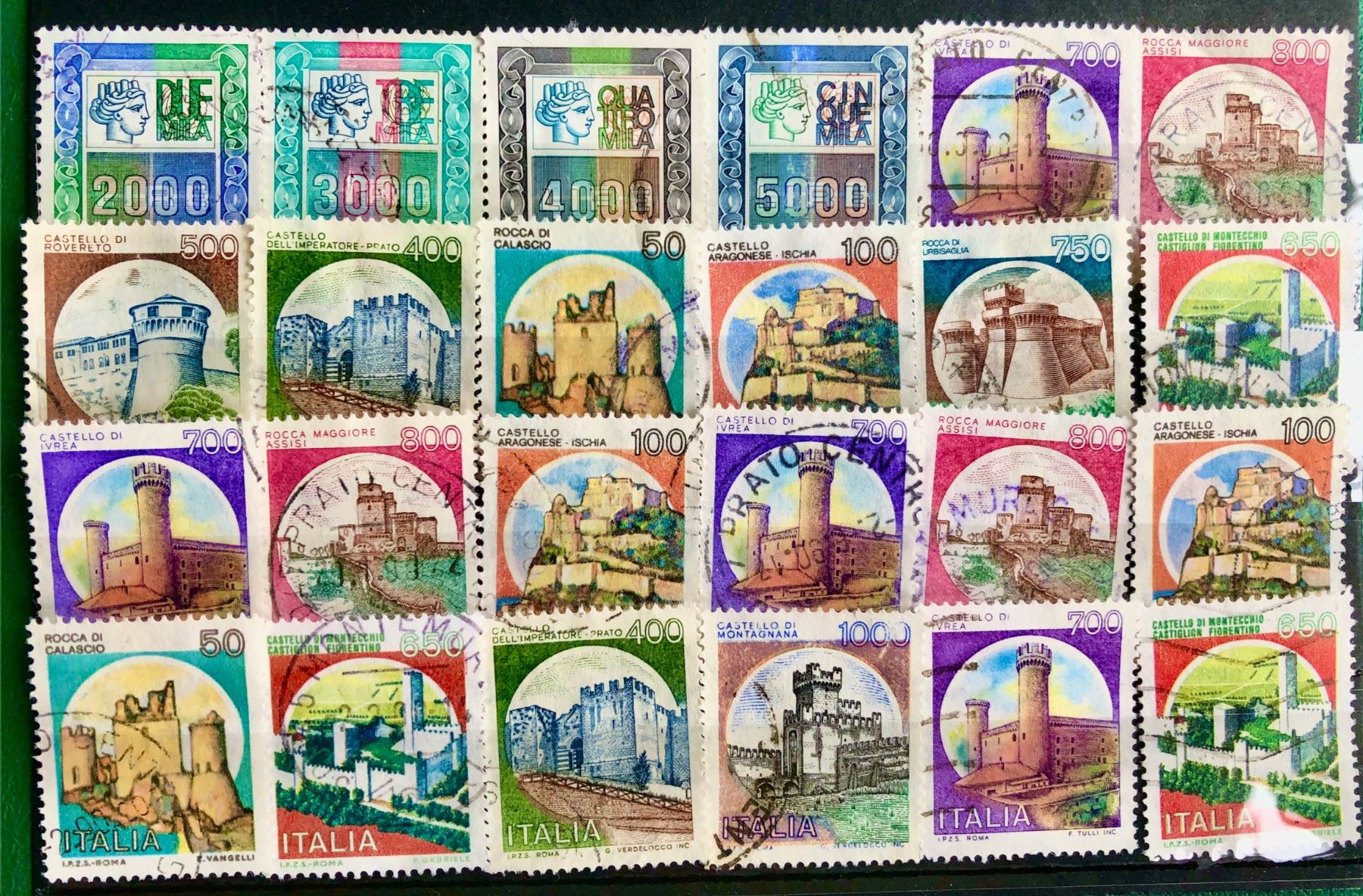 Tutti i francobolli: Italien Briefmarken mit Stempel   – Usato da Aarau venduto da Angi-007