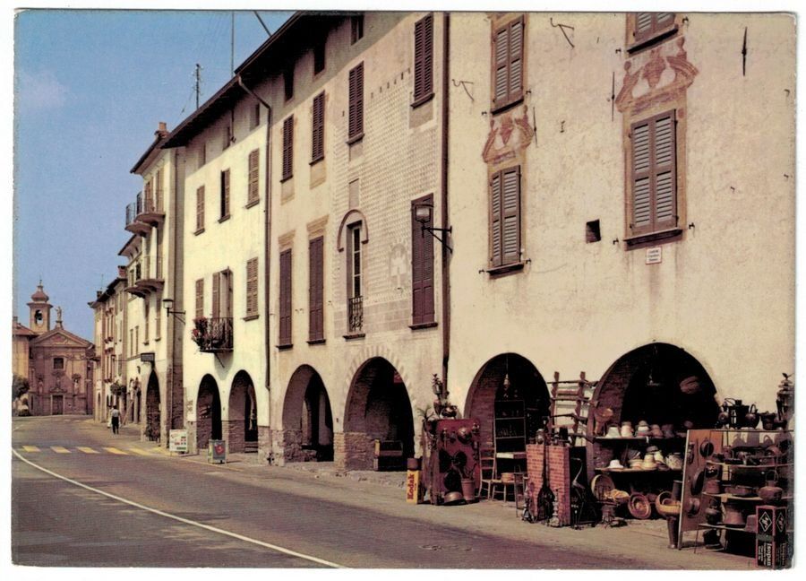 Cartoline postali: Bissone, verso 1960 – Usato da Frauenfeld venduto da POML