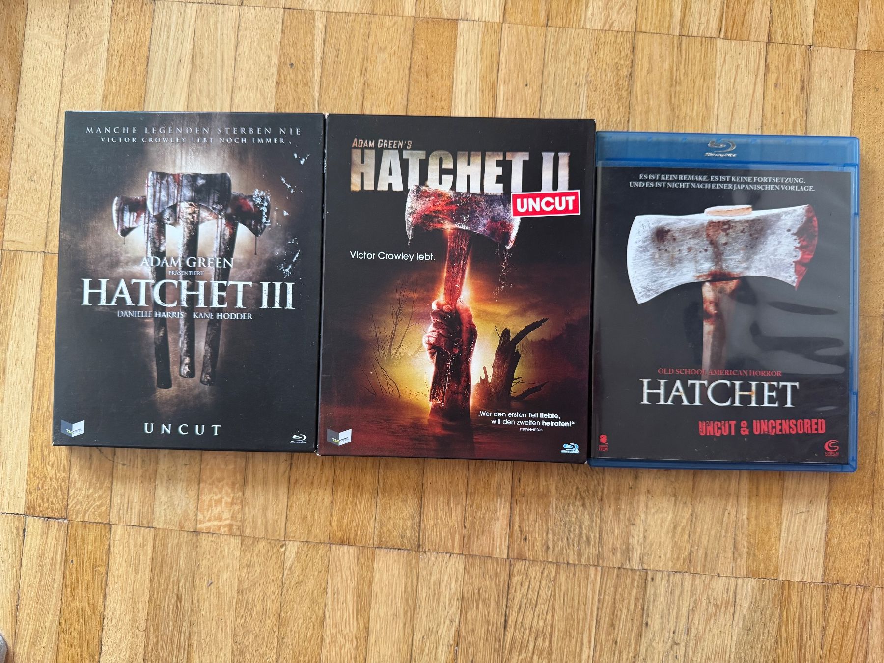 Alle DVDs: HATCHET. (BLU-RAY). TRILOGIE – Gebraucht aus Basel von san_2qlq