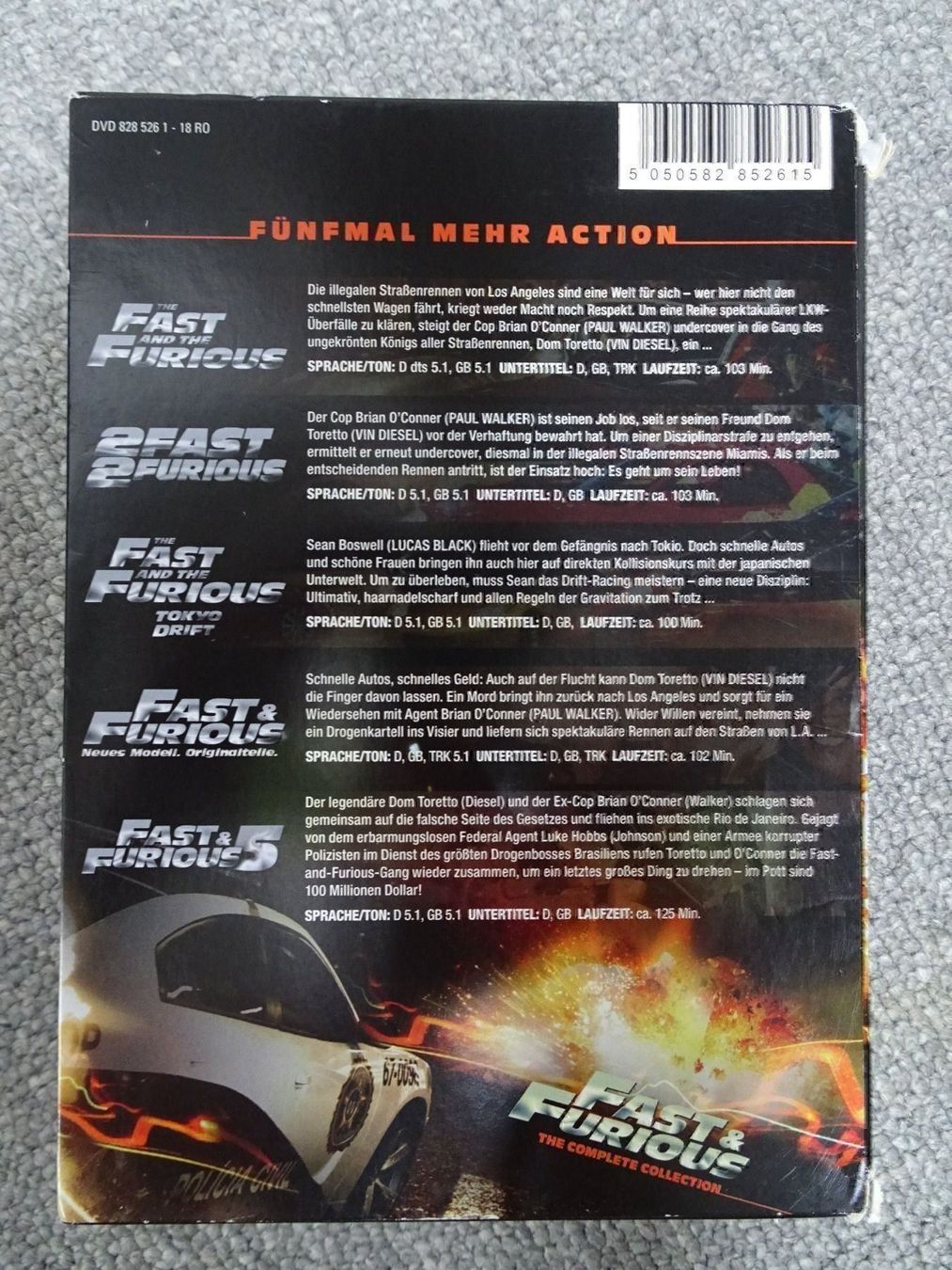 Alle DVDs: Fast & Forious, Action, Film, 5 DVD – Gebraucht aus Matzingen von carola71 2