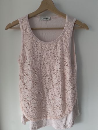 Damen Top Spitze Rosa Grösse M guter Zustand