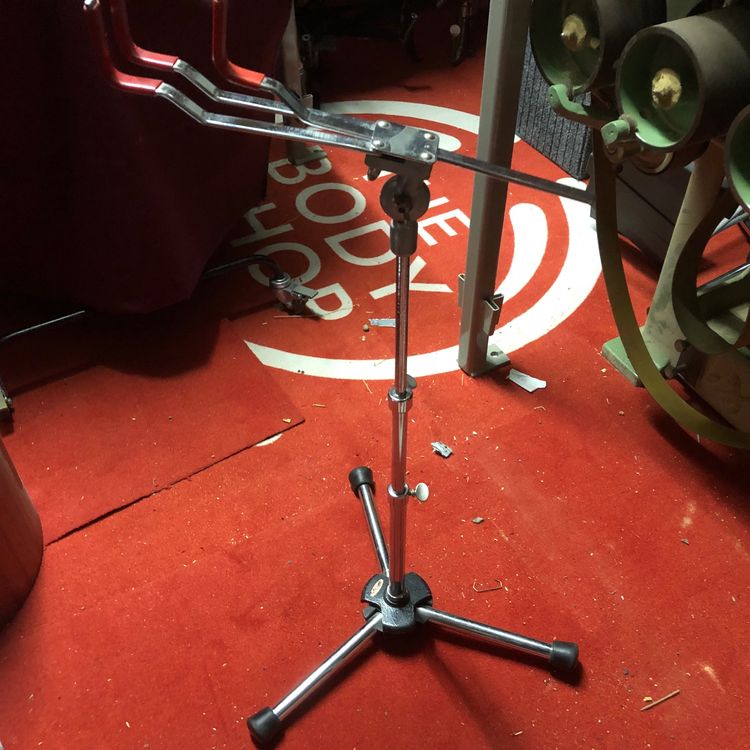 Beckenständer Für Schlagzeug - 25 Mm Aufnahme, Einstrebig, Verstellbare Höhe, Zusammenklappbar, Für Jazz Und Standard-Drums